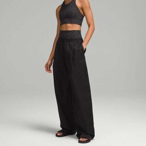 Lululemon LAB Jacquard Wide-Leg Pant 31" Leopardo Jacquard Black NEW Sz 14 $168
